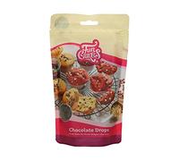FunCakes Chocolate Drops Dark, Delicious Bake Stable Chocolate Chips to add to Cakes, Cupcakes, Muffins or Cookies, Made of Real Belgian Chocolate, Halal. 350 g.
