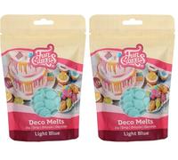 FunCakes Deco Melts Light Blue, AZO Free, 250 g (Pack of 2)