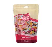FunCakes Deco Melts Pink, AZO Free, 250 g | Dive, drip, dip and decorate! Melt in the microwave and into any mould pouring