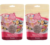 FunCakes Deco Melts Purple, AZO Free, 250 g (Pack of 2)