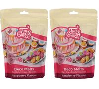 FunCakes Deco Melts Raspberry Flavour, AZO Free, 250 g (Pack of 2)