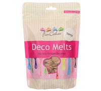 FunCakes Deco Melts Toffee Flavour - Melt in Microwave, Pour in Every Shape, Make Candy, Drip Cakes, Lollipops and Decorate Cakes, Cookies and Cupcakes. AZO Free. 250 g