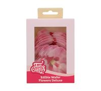 FunCakes Edible Wafer Flowers Deluxe Orchid Pink Medium - Edible Paper Flowers for Decorating Cakes, Cupcakes and Desserts - Pack of 10