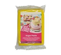 FunCakes Fondant Electric Yellow, Easy to Use, Smooth, Flexible, Soft and Pliable, Perfect for Cake Decorating, Halal, Kosher and Gluten Free, 250 g