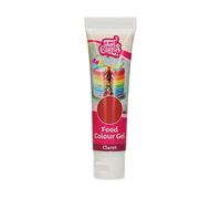 FunCakes Food Colour Gel Claret: Highly Concentrated Food Colouring for Batter, Cream, Fondant, Marzipan, Dough. Single Drips to Create Vibrant Colours. Halal. 30 g.