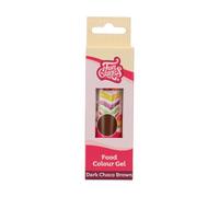 FunCakes - Food Colour Gel Dark Choco Brown: Concentrated Food Coloring Gel for Fondant, Sugar Paste, Marzipan and Cream Simple and Easy to Use Creates Vibrant Colors Halal 30 g