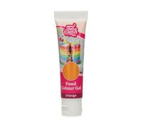 FunCakes Food Colour Gel Orange: Highly Concentrated Food Colouring for Batter, Cream, Fondant, Marzipan, Dough. Single Drips to Create Vibrant Colours. Halal. 30 g.