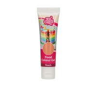 FunCakes Food Colour Gel Peach: Highly Concentrated Food Colouring for Batter, Cream, Fondant, Marzipan, Dough. Single Drips to Create Vibrant Colours. Halal. 30 g.