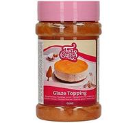 FunCakes Glaze Topping Gold: Cake Topping, Great Taste, Perfect for Cake Decorating, Dessert Topping. 375g.