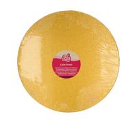FunCakes LOYAL Cake Drum Round Ø35cm,12mm - Gold - Cake Board for Thick and Multi-Tiered Cakes, optimal for Weddings, Birthdays and Parties