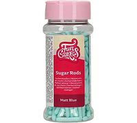 FunCakes Matt Sugar Rods XL Blue: Cake Sprinkles, Great Taste, Perfect for Cake Decorating, Cupcake Sprinkles 70 g.