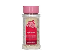 FunCakes Mimosa White: Cake Sprinkles, Great Taste, Perfect for Cake Decorating, Sprinkles. 45 g.