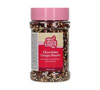 FunCakes Mini Chocolate Crispy Pearls Mix: Cake Sprinkles, Great Taste, Perfect for Cake Decorating, Chocolate Sprinkles. 175 g.