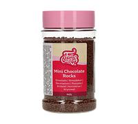 FunCakes Mini Chocolate Rocks Milk: Cake Sprinkles, Great Taste, Perfect for Cake Decorating, Chocolate Sprinkles. 225 g.
