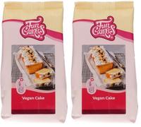 FunCakes Mix for Vegan Cake, Delicious Vanilla Flavor, Completely Vegan. Suitable to Make Apple Pie or Carrot Cake. 400 g. (Pack of 2)