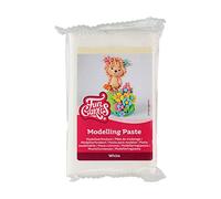 FunCakes Modelling Paste White: Perfect for Modelling Figures, Cake Toppers and Ruffles. Strong, Smooth and Pliable. Halal, Kosher and Gluten Free. 250 g.