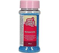 FunCakes Nonpareils Blue: Cake Sprinkles, Great Taste, Perfect for Cake Decorating, Hundreds and Thousands Sprinkles. 80 g.