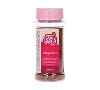 FunCakes Nonpareils Bronze: Cake Sprinkles, Great Taste, Perfect for Cake Decorating, Hundreds and Thousands Sprinkles. 80 g.