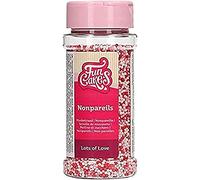 FunCakes Nonpareils Lots of Love: Cake Sprinkles, Great Taste, Perfect for Cake Decorating, Hundreds and Thousands Sprinkles. 80 g.
