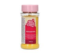 FunCakes Nonpareils Yellow: Cake Sprinkles, Great Taste, Perfect for Cake Decorating, Hundreds and Thousands Sprinkles. 80 g.