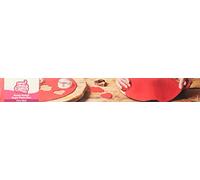 FunCakes Ready Rolled Sugar Paste Disc Fire Red, Delicious Vanilla Flavour, Already Rolled 36 cm Round and 3 mm Thick, 430 g