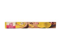 FunCakes Ready Rolled Sugar Paste Disc Mellow Yellow, Delicious Vanilla Flavour, Already Rolled 36 cm Round and 3 mm Thick, 430 g