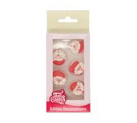 FunCakes Santa Claus Sugar Decorations Set Of 12
