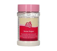 FunCakes Snow Sugar: Non Melting Sugar, Great for Decorating Donuts, Cookies, Cakes, Waffles, 150 g.