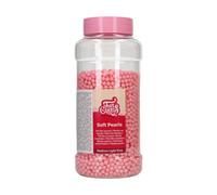 FunCakes Soft Pearls Medium Light Pink: Cake Sprinkles, Great Taste, Perfect for Cake Decorating, Edible Soft Sugar Pearls. 500 g.