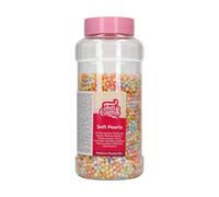 FunCakes Soft Pearls Medium Pastel Mix: Cake Sprinkles, Great Taste, Perfect for Cake Decorating, Edible Soft Sugar Pearls. 500 g.
