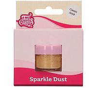 FunCakes Sparkle Dust Classic Gold: Shiny Sparkling Colouring Powder for Food, For Cake Decoration, Halal certified