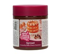 FunCakes Spread Crunchy Milk Choco Coconut: Sweet, Creamy and Oh-So-Versatile: Suitable for Cakes, Cupcakes, Cookies, Croissants, Macarons, Pancakes, Chocolate and Ice Cream - 250g