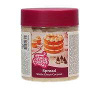FunCakes Spread Crunchy White Choco Coconut: Sweet, Creamy and Oh-So-Versatile: Suitable for Cakes, Cupcakes, Cookies, Croissants, Macarons, Pancakes, Chocolate and Ice Cream - 250g
