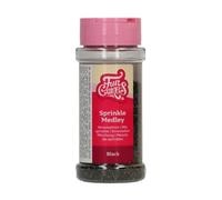 FunCakes Sprinkle Medley Black: Cake Sprinkles, Great Taste, Perfect for Cake Decorating, Sprinkle Mix. 65 g.
