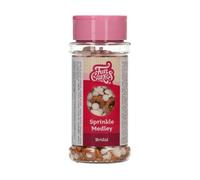 FunCakes Sprinkle Medley Bridal: Cake Sprinkles, Great Taste, Perfect for Cake Decorating, Sprinkle Mix. 60 g.