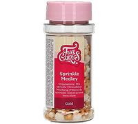 FunCakes Sprinkle Medley Gold: Cake Sprinkles, Great Taste, Perfect for Cake Decorating, Sprinkle Mix. 50 g.