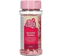 FunCakes Sprinkle Medley Love: Cake Sprinkles, Great Taste, Perfect for Cake Decorating, Sprinkle Mix. 50 g.