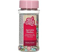 FunCakes Sprinkle Medley Pretty Sweet, Cake Sprinkles, Good Taste, Great for Decorating Cakes, Cupcakes and Cookies, Sprinkle Mix, 65 g