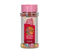 FunCakes Sprinkle Medley Tropical: Cake Sprinkles, Good Taste, Great for Decorating Cakes, Cupcakes and Cookies, Sprinkle Mix. 60 g.