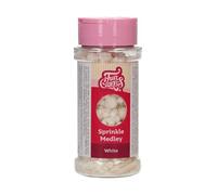 FunCakes Sprinkle Medley White: Cake Sprinkles, Great Taste, optimal for Cake Decorating, Sprinkle Mix - 65 g
