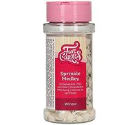 FunCakes Sprinkle Medley Winter, Cake Sprinkles, Good Taste, Great for Decorating Cakes, Cupcakes and Cookies, Sprinkle Mix, 50 g