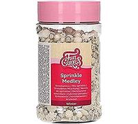 FunCakes Sprinkle Medley Winter: Cake Sprinkles, Great Taste, Perfect for Cake Decorating, Sprinkle Mix. 180 g.