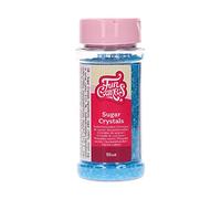 FunCakes Sugar Crystals Blue: Cake Sprinkles, Great Taste, Perfect for Cake Decorating, Coloured Sugar Crystals. 80 g.