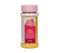 FunCakes Sugar Crystals Yellow: Cake Sprinkles, Great Taste, Perfect for Cake Decorating, Cupcake Sprinkles. 80 g.