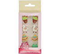 FunCakes Sugar Decorations Alpaca: Ready to Use for Cake Decoration, Perfect for Cupcakes, Muffins and more, Glutenfree certified, Set/8