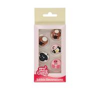 FunCakes Sugar Decorations Farm Animals: Ready to Use for Cake Decoration, Perfect for Cupcakes, Muffins and more, Glutenfree certified, Set/12,Mix,15.453