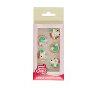 FunCakes Sugar Decorations Unicorn & Rainbow: Ready to Use for Cake Decoration, Perfect for Magical Cupcakes, Muffins and more, Glutenfree certified, Set/12 Mix 11