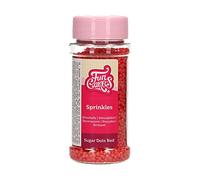 FunCakes Sugar Dots Red: Cake sprinkles, Delicious taste, Perfect for decorating cakes and cupcakes, Sugar Dots. 80 g