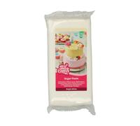 FunCakes Sugar Paste Bright White, Easy to Use, Smooth, Flexible, Soft and Pliable, Perfect for Cake Decorating, Halal, Kosher and Gluten Free, 1 kg