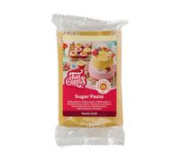 FunCakes Sugar Paste Honey Gold, Easy to Use, Smooth, Flexible, Soft and Pliable, Perfect for Cake Decorating, Halal, Kosher and Gluten Free, 250 g Pack of 1